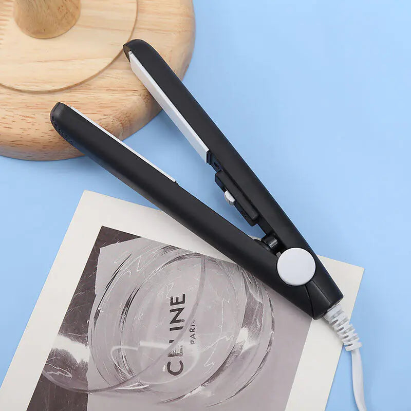 Mini Ceramic Hair Straightener and Curling Iron