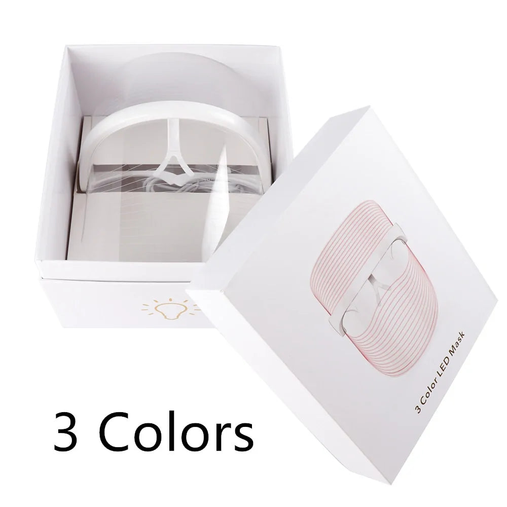 LED Light Anti-aging Face Mask with 3 colors