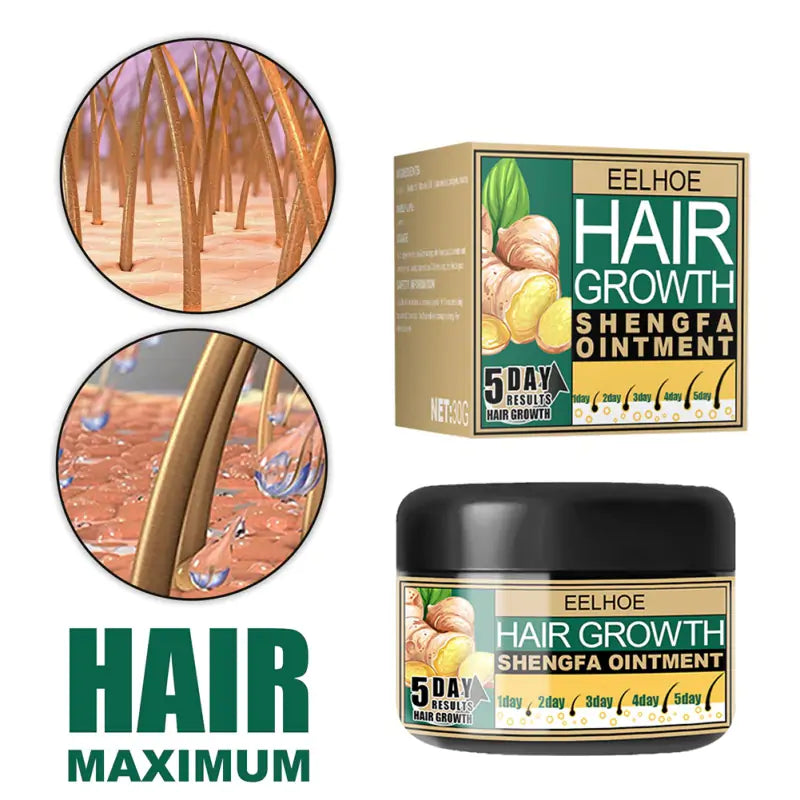 Hair Growth Cream and Scalp Massaging Treatment