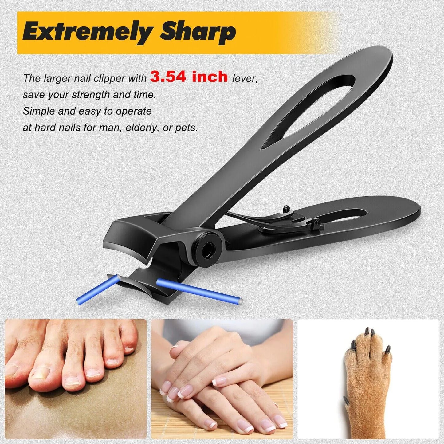 Heavy Duty Extra Large Toe Nail Clippers