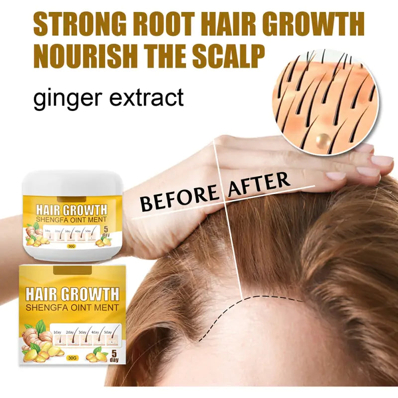 Hair Growth Cream and Scalp Massaging Treatment