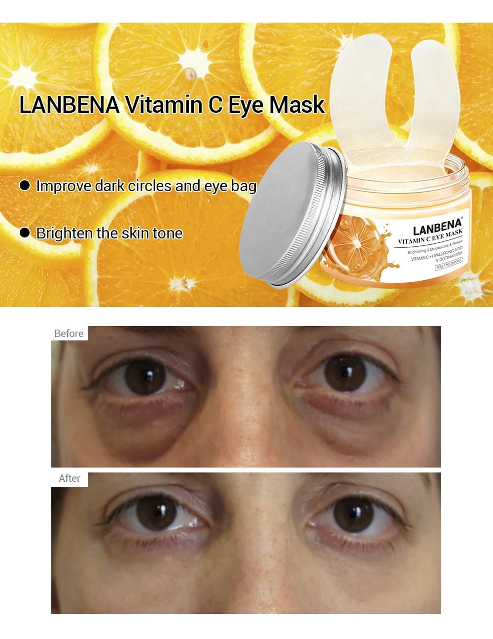 Hyaluronic Acid Moisturizing Eye Masks