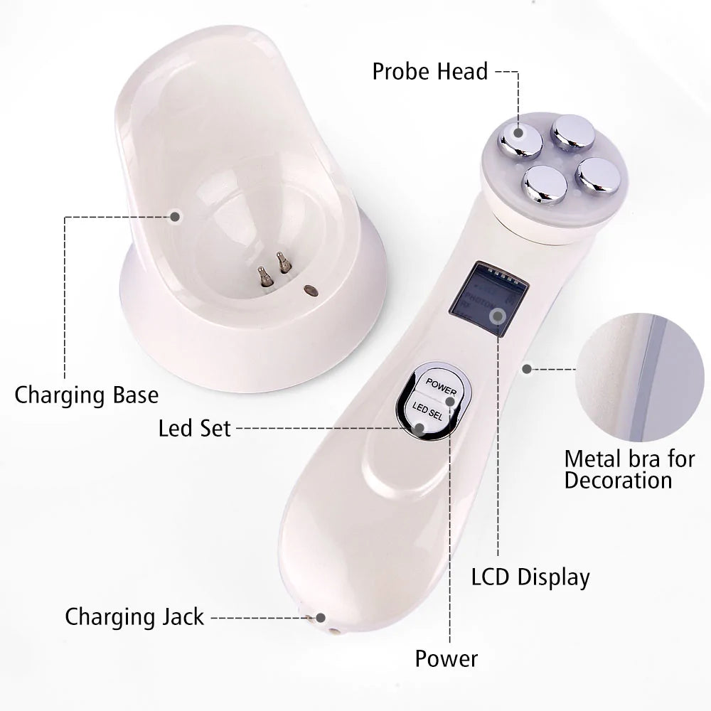 Facial Device for Acne and Wrinkle Treatment