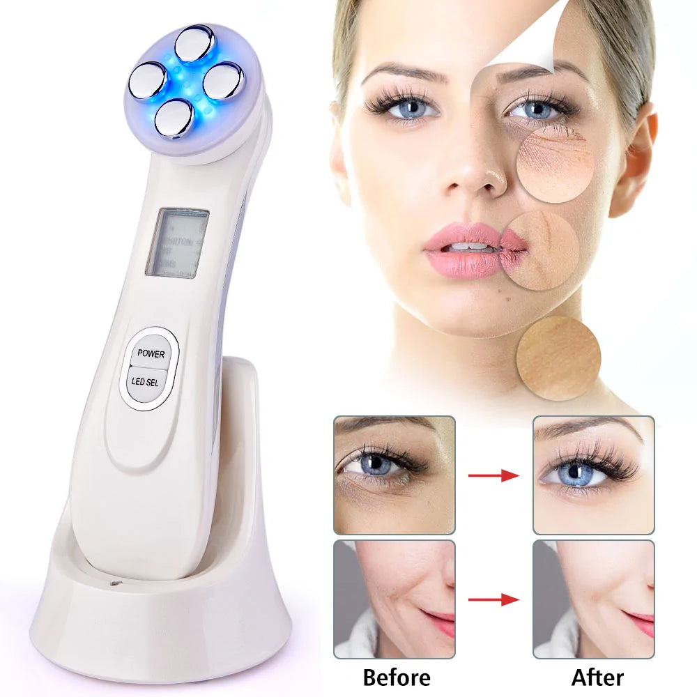 Facial Device for Acne and Wrinkle Treatment