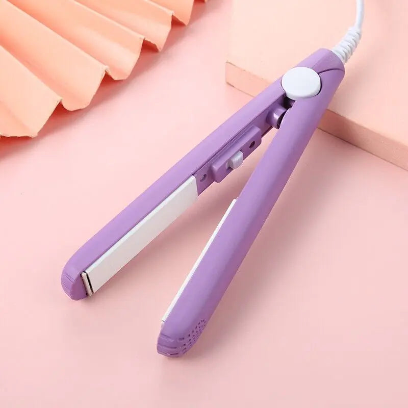 Mini Ceramic Hair Straightener and Curling Iron